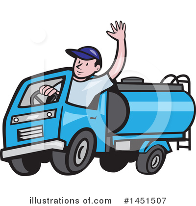 Royalty-Free (RF) Tanker Clipart Illustration by patrimonio - Stock Sample #1451507