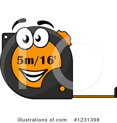 Measuring Tape Clipart #1231398 by Vector Tradition SM