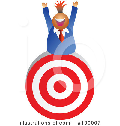 Royalty-Free (RF) Target Clipart Illustration by Prawny - Stock Sample #100007