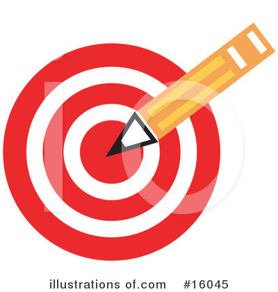 Royalty-Free (RF) Target Clipart Illustration by Andy Nortnik - Stock Sample #16045