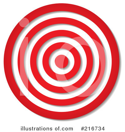 Royalty-Free (RF) Target Clipart Illustration by michaeltravers - Stock Sample #216734