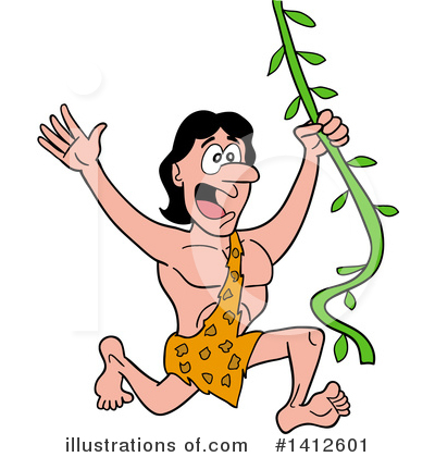 Royalty-Free (RF) Tarzan Clipart Illustration by LaffToon - Stock Sample #1412601
