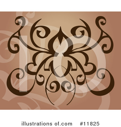 Henna Clipart #11825 by AtStockIllustration