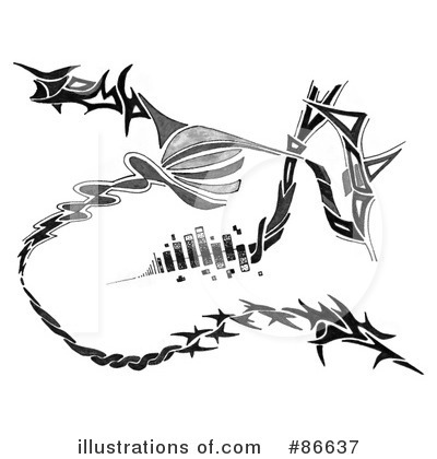 Royalty-Free (RF) Tattoo Clipart Illustration by Arena Creative - Stock Sample #86637