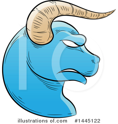 Royalty-Free (RF) Taurus Clipart Illustration by cidepix - Stock Sample #1445122