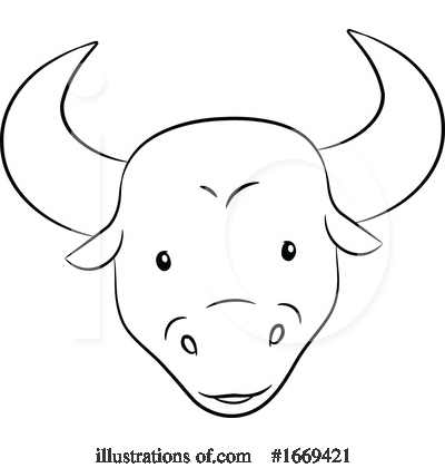 Royalty-Free (RF) Taurus Clipart Illustration by cidepix - Stock Sample #1669421