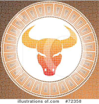 Royalty-Free (RF) Taurus Clipart Illustration by cidepix - Stock Sample #72358