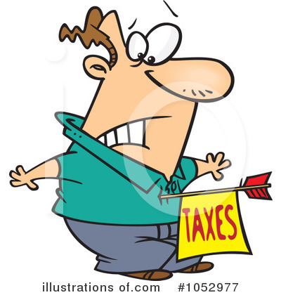 Royalty-Free (RF) Taxes Clipart Illustration by toonaday - Stock Sample #1052977