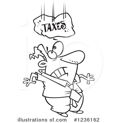 Royalty-Free (RF) Taxes Clipart Illustration by toonaday - Stock Sample #1236162