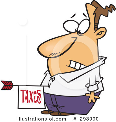 Royalty-Free (RF) Taxes Clipart Illustration by toonaday - Stock Sample #1293990