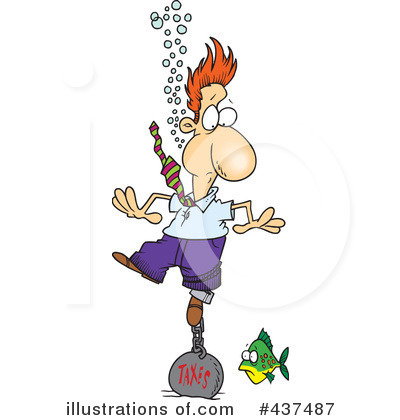 Royalty-Free (RF) Taxes Clipart Illustration by toonaday - Stock Sample #437487