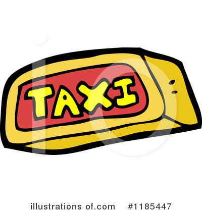 Royalty-Free (RF) Taxi Clipart Illustration by lineartestpilot - Stock Sample #1185447