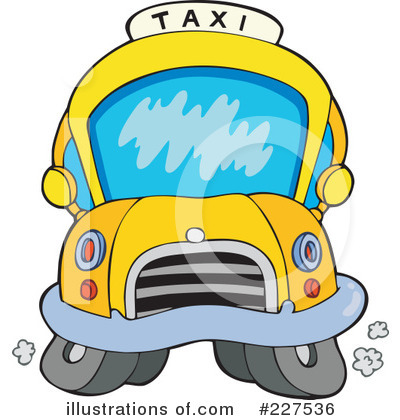 Royalty-Free (RF) Taxi Clipart Illustration by visekart - Stock Sample #227536