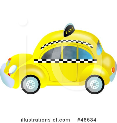 Royalty-Free (RF) Taxi Clipart Illustration by Prawny - Stock Sample #48634