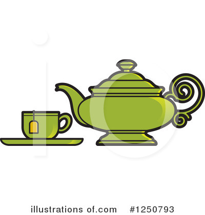 Tea Pot Clipart #1250793 by Lal Perera