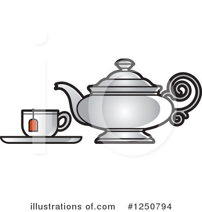 Tea Pot Clipart #1250794 by Lal Perera