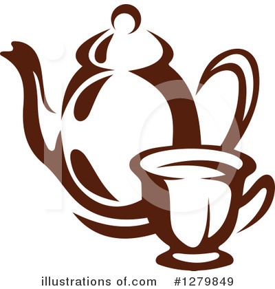 Tea Kettle Clipart #1279849 by Vector Tradition SM