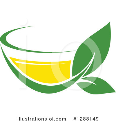 Green Tea Clipart #1288149 by Vector Tradition SM
