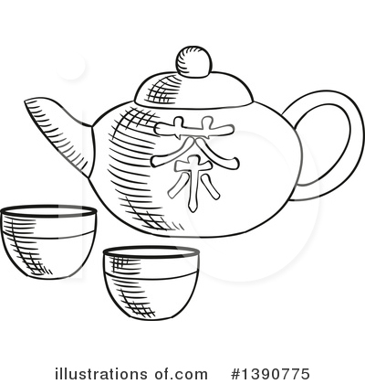 Royalty-Free (RF) Tea Clipart Illustration by Vector Tradition SM - Stock Sample #1390775