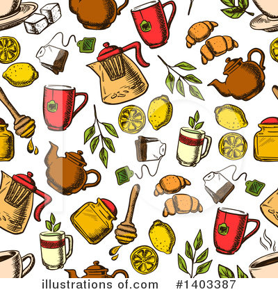 Royalty-Free (RF) Tea Clipart Illustration by Vector Tradition SM - Stock Sample #1403387
