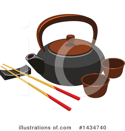 Tea Pot Clipart #1434740 by Vector Tradition SM