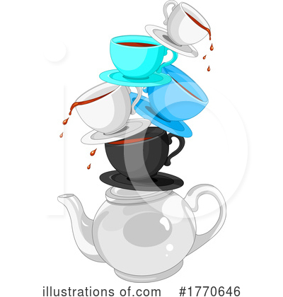 Royalty-Free (RF) Tea Clipart Illustration by Pushkin - Stock Sample #1770646