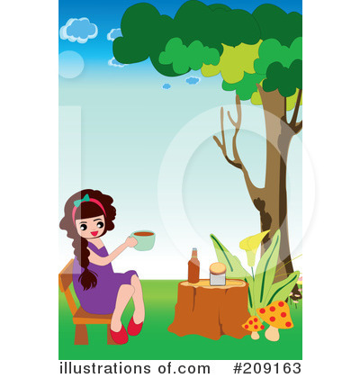 Royalty-Free (RF) Tea Clipart Illustration by mayawizard101 - Stock Sample #209163
