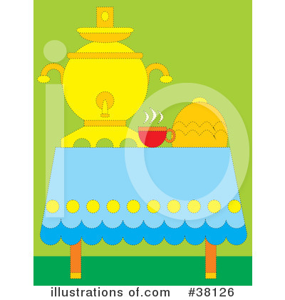 Royalty-Free (RF) Tea Clipart Illustration by Alex Bannykh - Stock Sample #38126