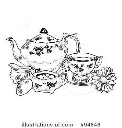 Tea Set Clipart #94846 by C Charley-Franzwa