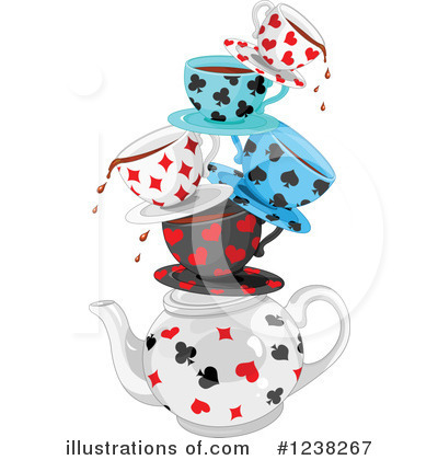 Royalty-Free (RF) Tea Cup Clipart Illustration by Pushkin - Stock Sample #1238267