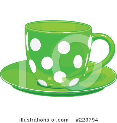 Royalty-Free (RF) Tea Cup Clipart Illustration by Pushkin - Stock Sample #223794