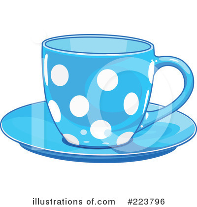Royalty-Free (RF) Tea Cup Clipart Illustration by Pushkin - Stock Sample #223796