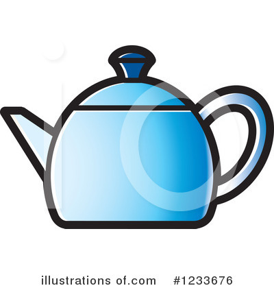 Royalty-Free (RF) Tea Pot Clipart Illustration by Lal Perera - Stock Sample #1233676