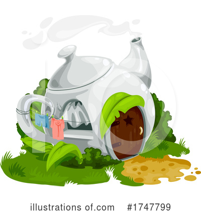 Royalty-Free (RF) Tea Pot Clipart Illustration by Vector Tradition SM - Stock Sample #1747799