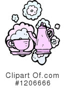 Tea Set Clipart #1206666 by lineartestpilot