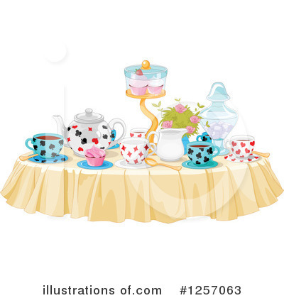 Royalty-Free (RF) Tea Time Clipart Illustration by Pushkin - Stock Sample #1257063