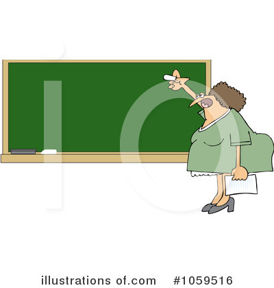 Royalty-Free (RF) Teacher Clipart Illustration by djart - Stock Sample #1059516
