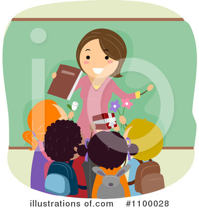 Royalty-Free (RF) Teacher Clipart Illustration by BNP Design Studio - Stock Sample #1100028