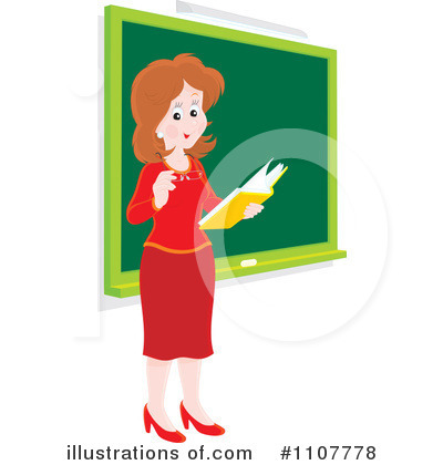 Royalty-Free (RF) Teacher Clipart Illustration by Alex Bannykh - Stock Sample #1107778