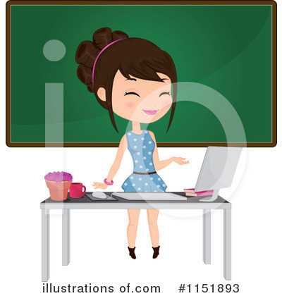 Royalty-Free (RF) Teacher Clipart Illustration by Melisende Vector - Stock Sample #1151893