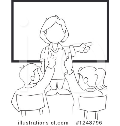 Royalty-Free (RF) Teacher Clipart Illustration by David Rey - Stock Sample #1243796