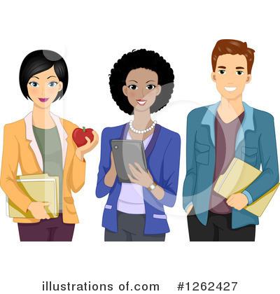 Royalty-Free (RF) Teacher Clipart Illustration by BNP Design Studio - Stock Sample #1262427