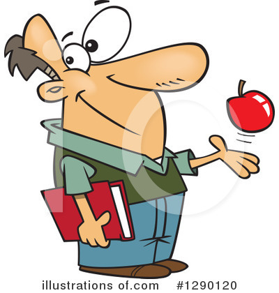 Royalty-Free (RF) Teacher Clipart Illustration by toonaday - Stock Sample #1290120