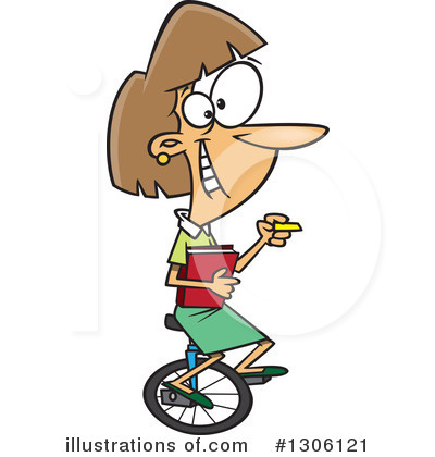 Unicycle Clipart #1306121 by toonaday