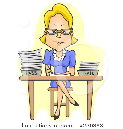Royalty-Free (RF) Teacher Clipart Illustration by BNP Design Studio - Stock Sample #230363
