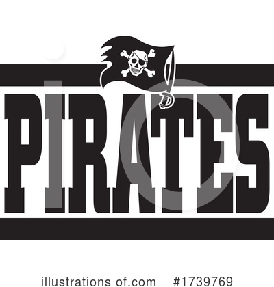 Pirate Flag Clipart #1739769 by Johnny Sajem