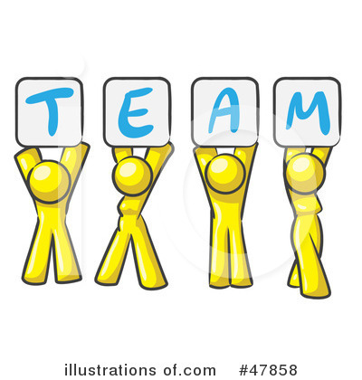 Royalty-Free (RF) Team Clipart Illustration by Leo Blanchette - Stock Sample #47858