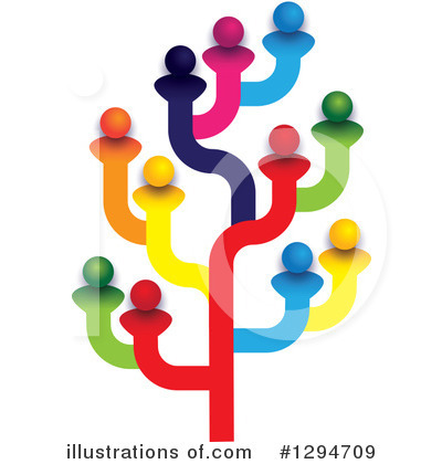 Royalty-Free (RF) Teamwork Clipart Illustration by ColorMagic - Stock Sample #1294709