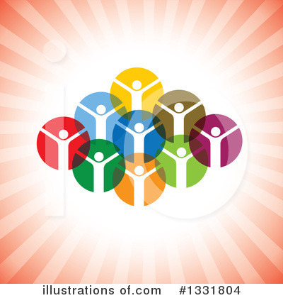 Royalty-Free (RF) Teamwork Clipart Illustration by ColorMagic - Stock Sample #1331804