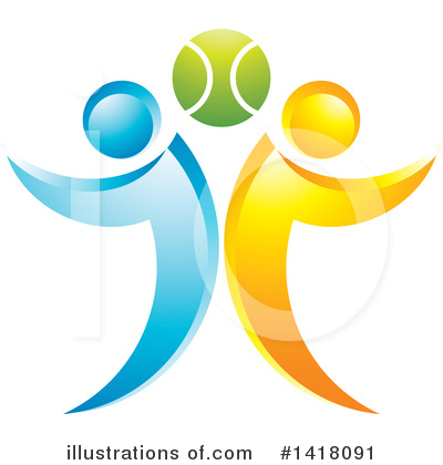 Tennis Clipart #1418091 by Lal Perera